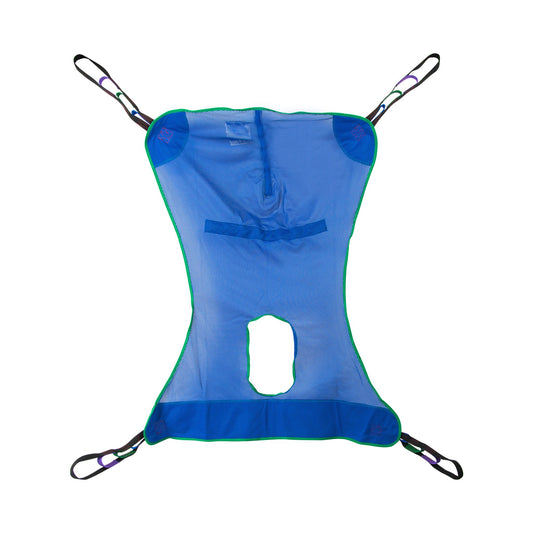 SLING, PT LIFT FULL BODY COMMODE MESH XLG 600LB (12/CS)