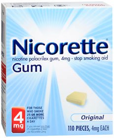NICORETTE, GUM ORIG 4MG (110/BX)