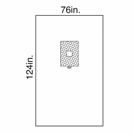 DRAPE, SURG FENSTD 76"X124" (19/CS)