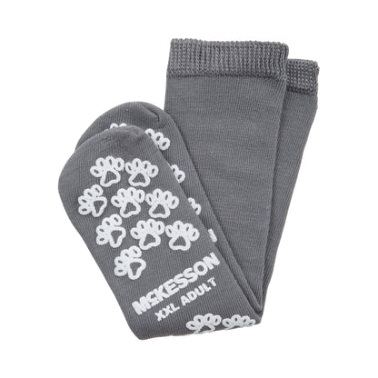 SLIPPER, TERRY GRY XXLG ADLT SNGL IMPRINT (48PR/CS)
