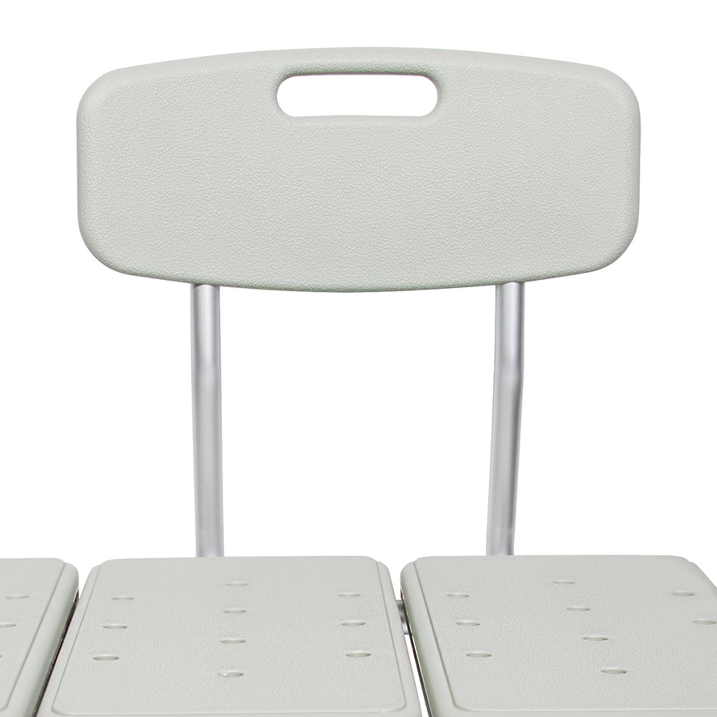 BENCH, TRANS W/BACK ALUM FRAME400LBS