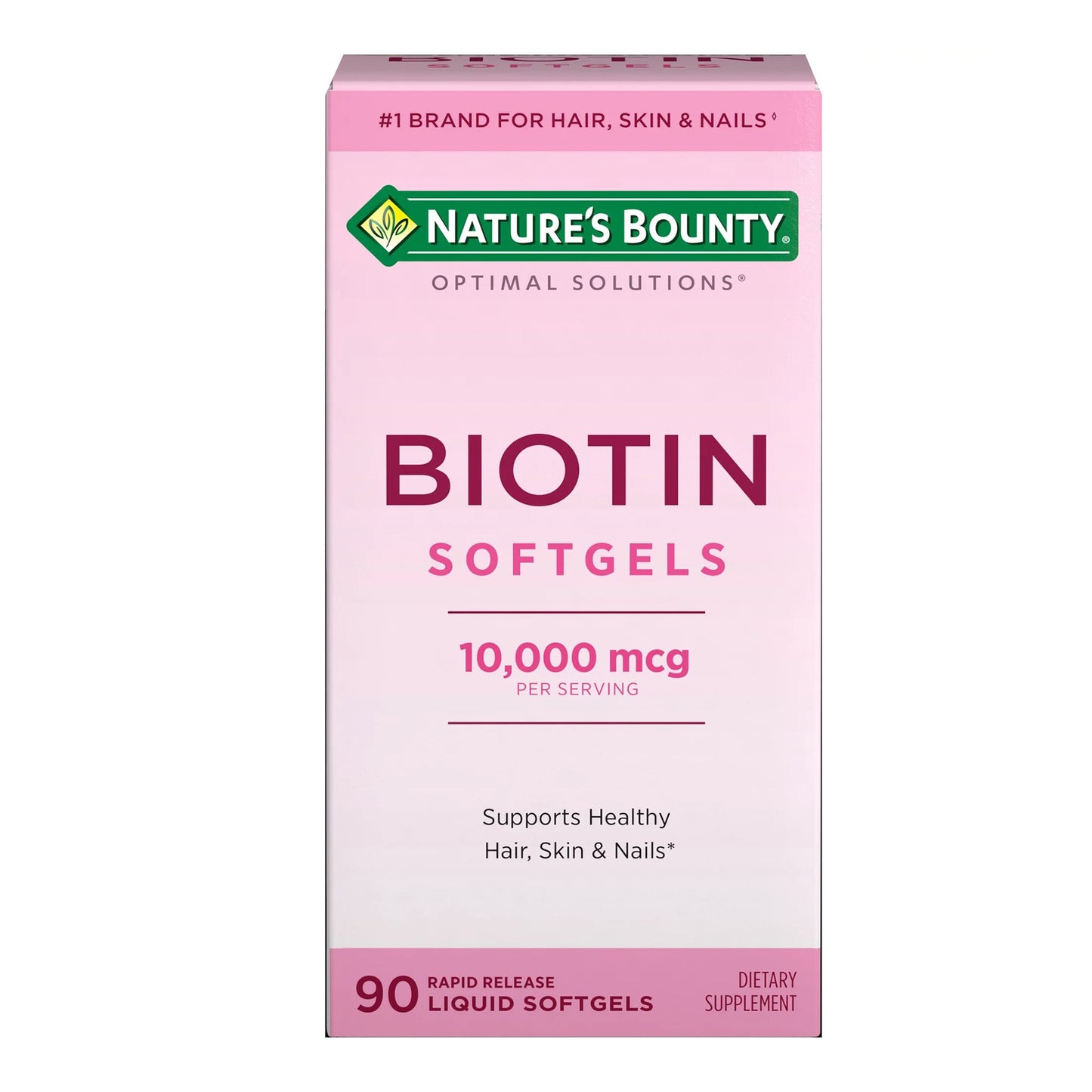 BIOTIN, CAP SGEL NATURES BOUNTY 10000MCG (90/BT)