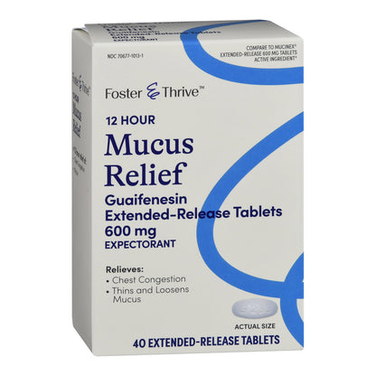 MUCUS RELIEF ER, TAB FT 600MG (40/CT)