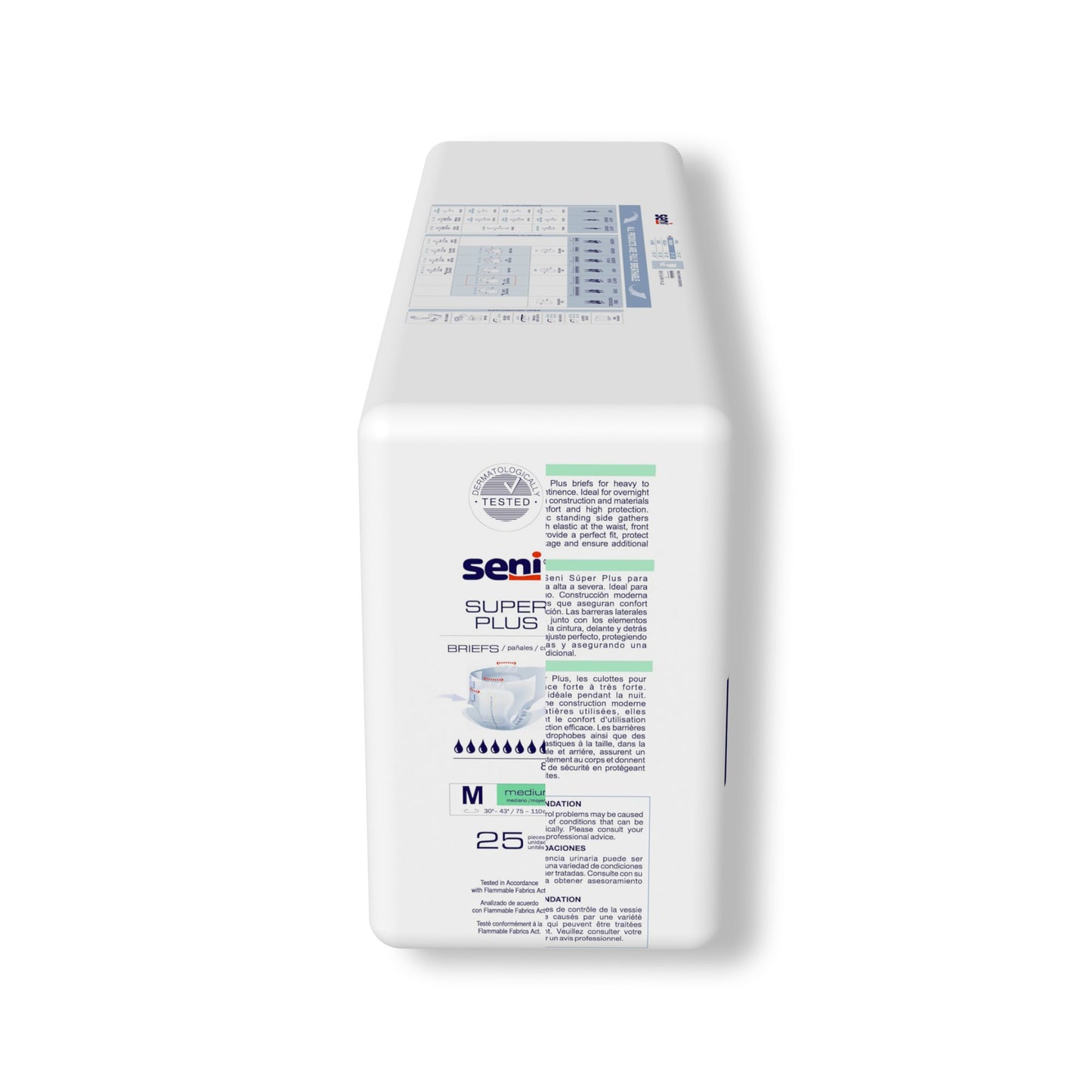 BRIEF, INCONT SENI SUPER PLUS MED 30"-43" (25/PK 3PK/CS)