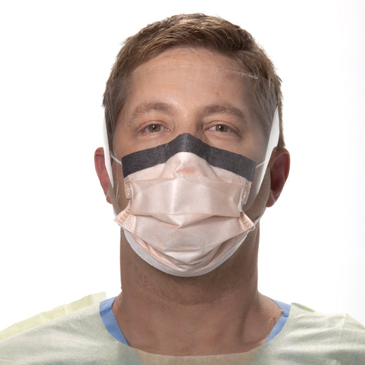 <ul><li>The Halyard fog-free procedure mask filters over 99% of bacteria