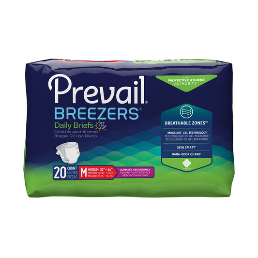 BRIEF, INCONT PREVAIL BREEZERSSZM (20/PK 4PK/CS)