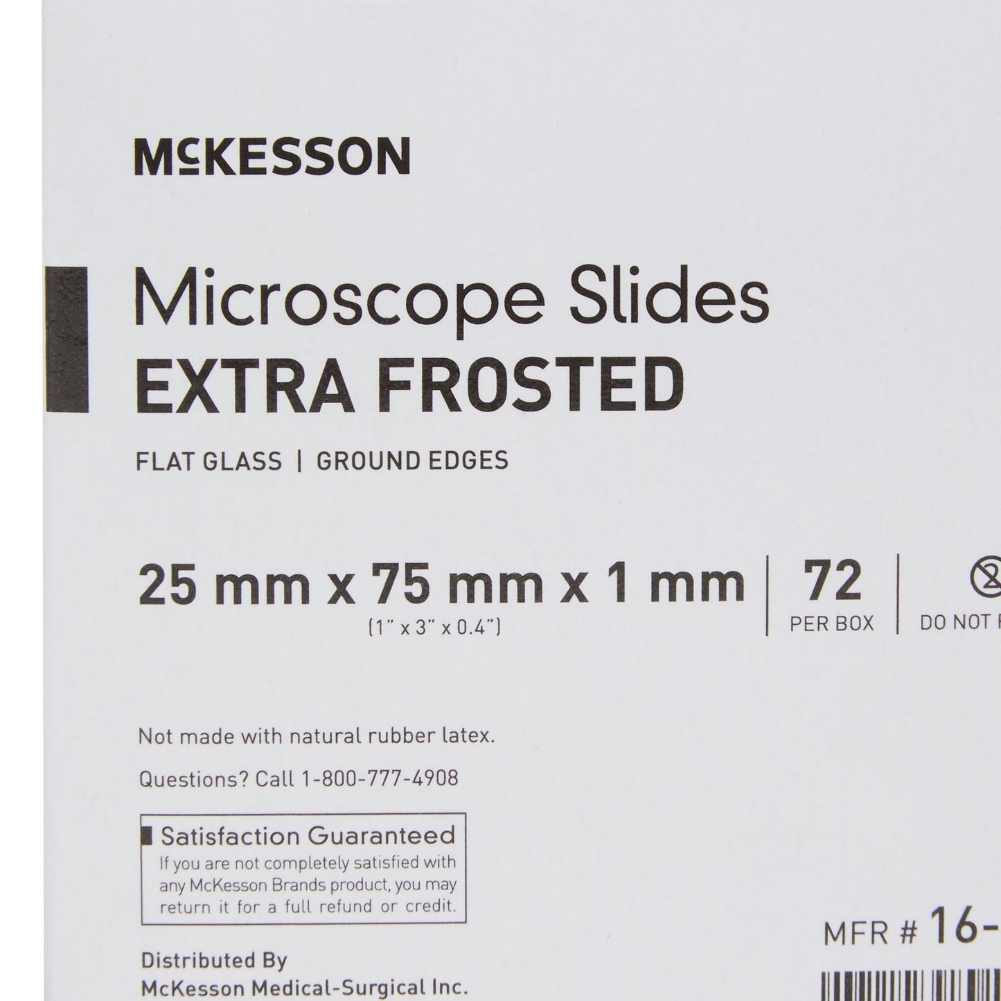 SLIDE, EXTRA-FROSTED 3X1X1 (72/BX 20BX/CS)