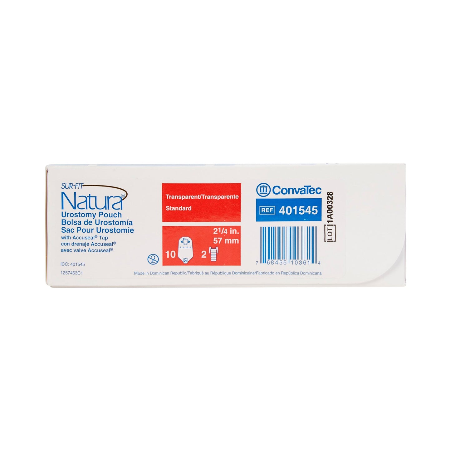 POUCH, UROSTOMY ACCU/STD T 2 1/4" (10/BX)