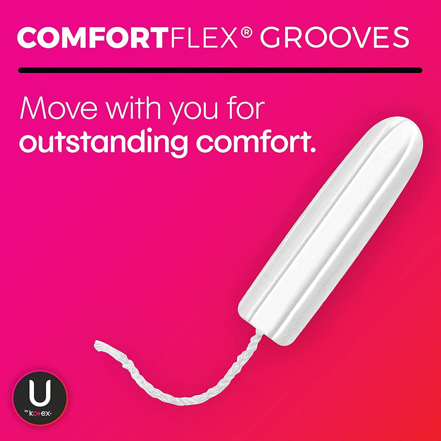 TAMPON, U BY KOTEX CLICK SUPERPREM REG ABSRB (16/PK 8PK/CS)