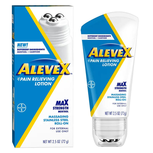ALEVE-X, LOT ROLLERBALL PAIN RELIEVING MAX STRENGTH 2.5OZ
