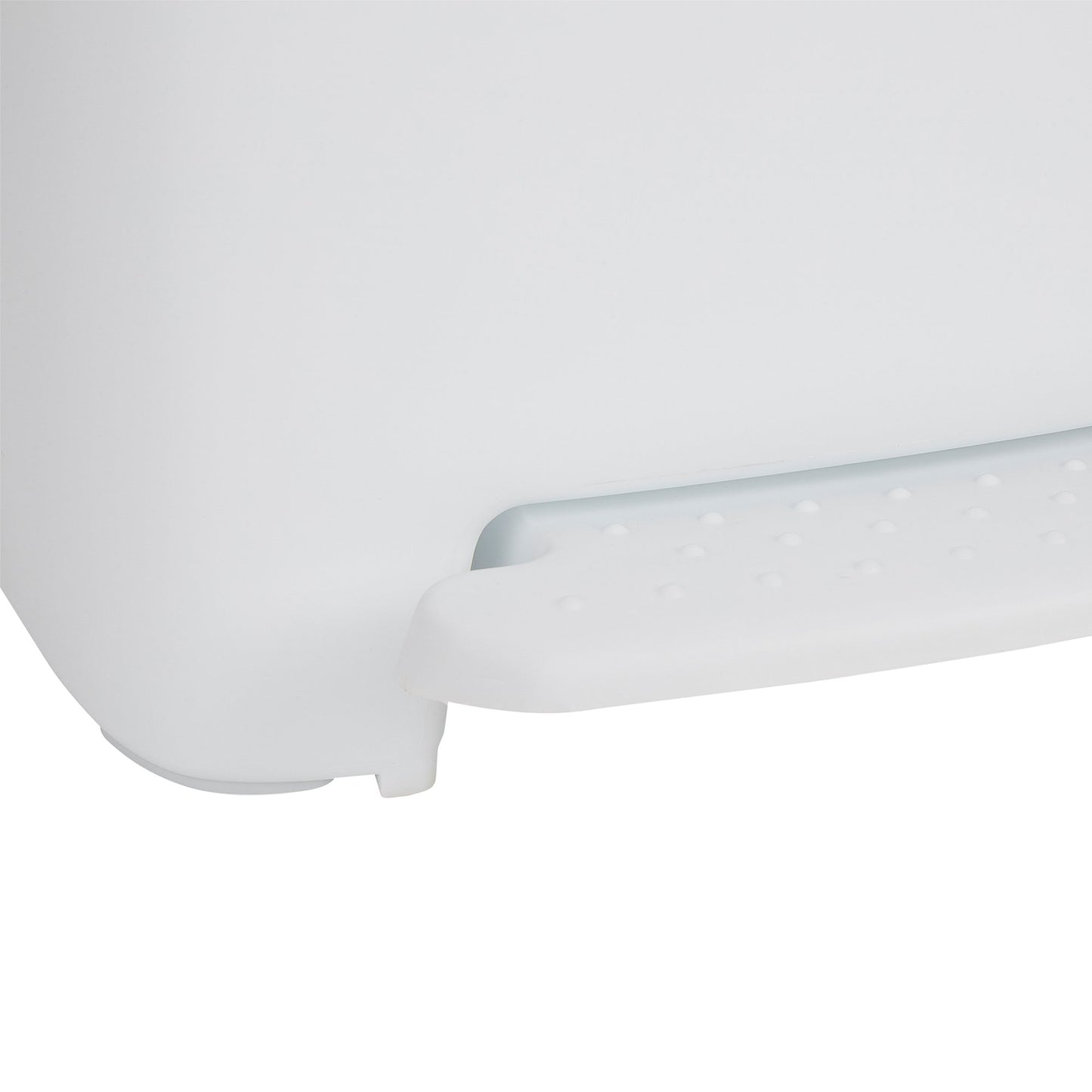 WASTECAN, STEP-ON RECTNGL PLASWHT 52QT