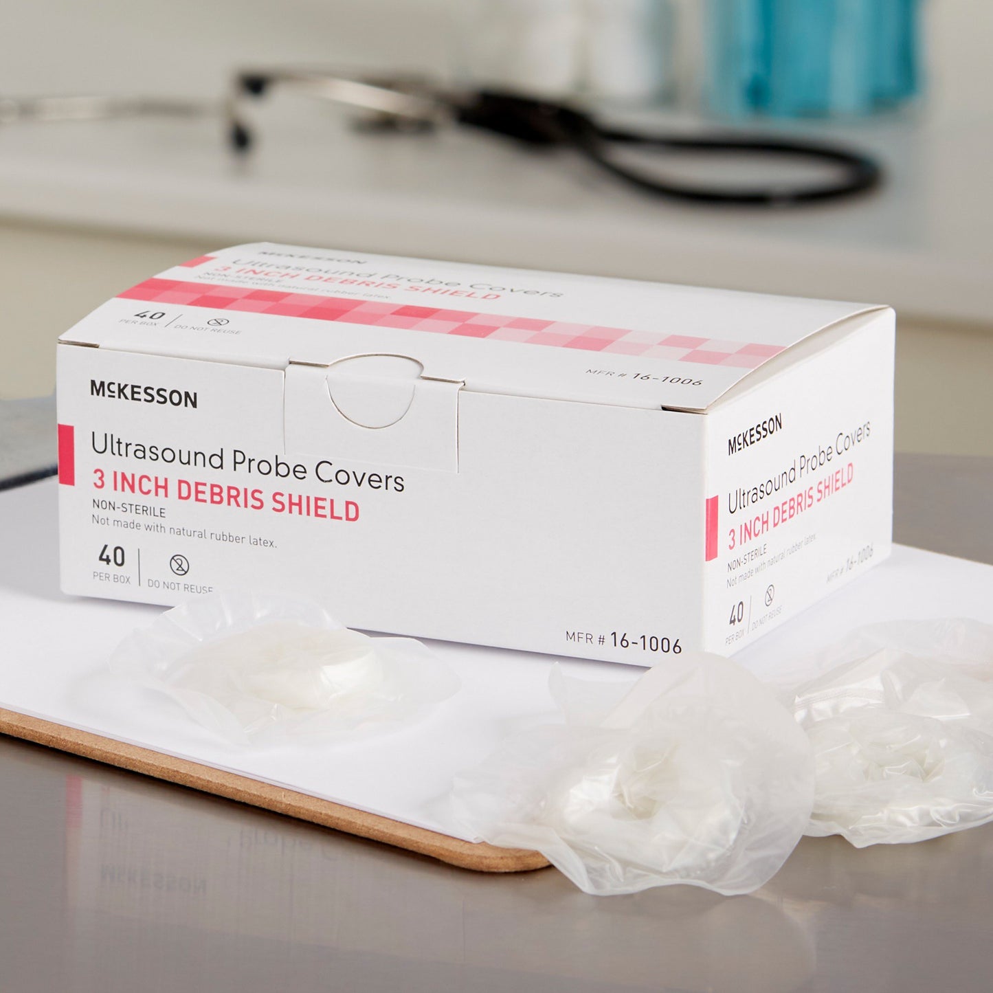 COVER, PROBE ULTRASOUND LF W/SHIELD 1"X8" (40/BX 20BX/CS