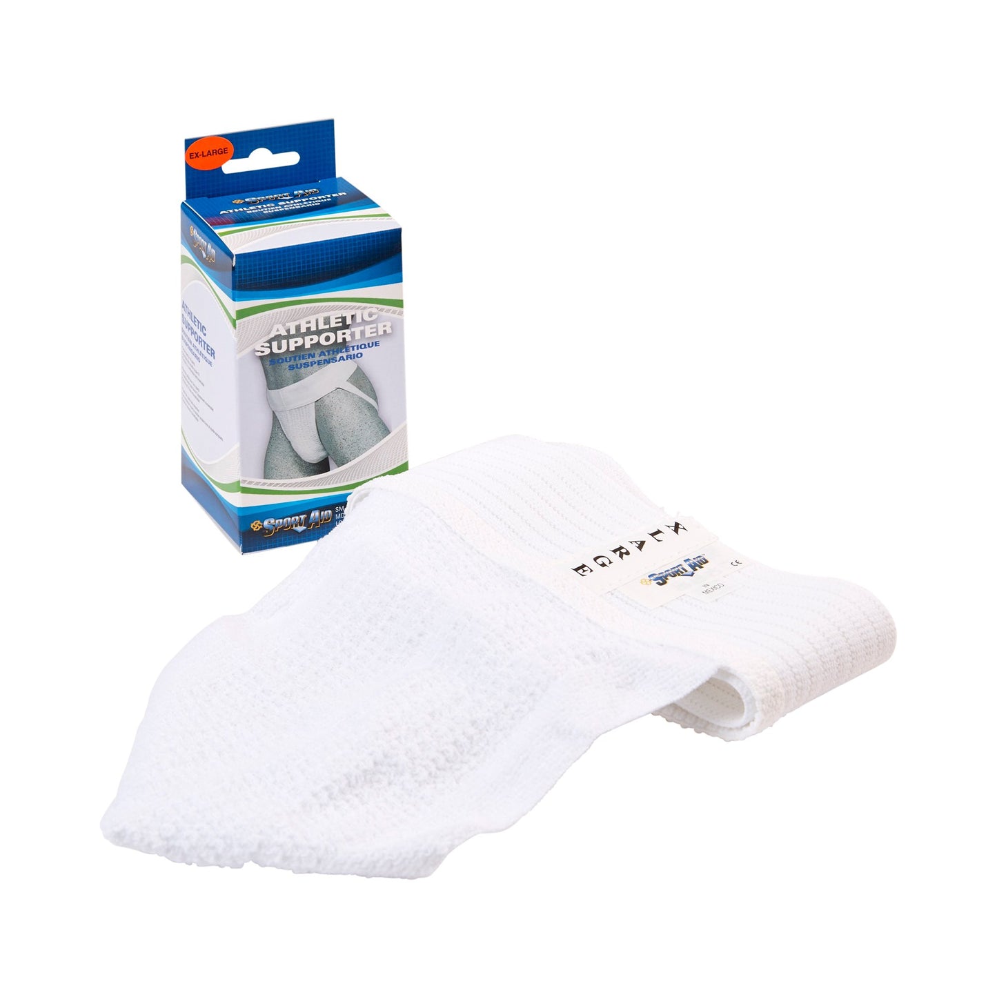 SUPPORT, ATHLETIC 3" BAND XLG WHT