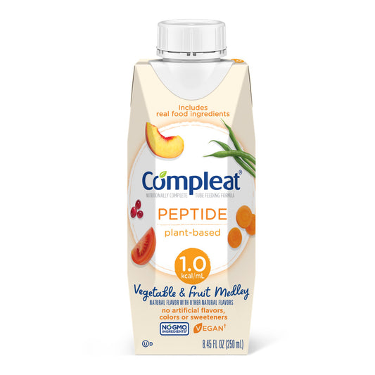 COMPLEAT PEPTIDE, 1.0 CAL VEG/FRUIT MEDLEY 250ML (24/CS)