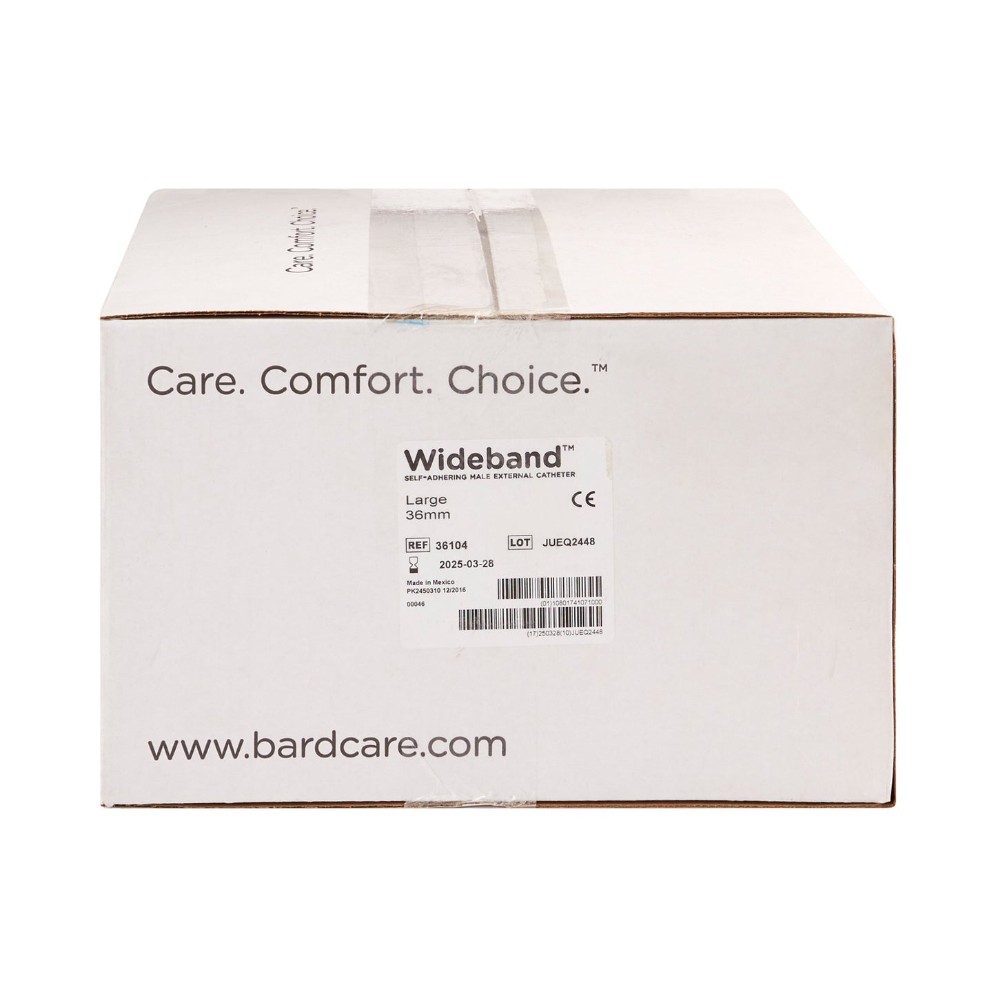 CATHETER, MALE EXTRNL WBAND LG(100/BX) RCHMED
