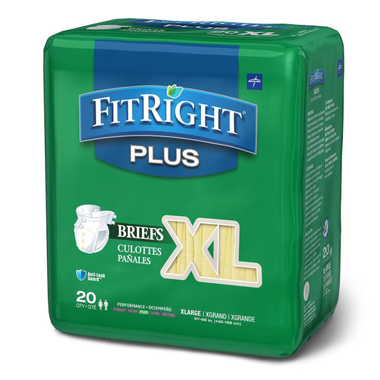 BRIEF, CLOTH LIKE FITPLUS XLG 59-66" (20/BG 4BG/CS)