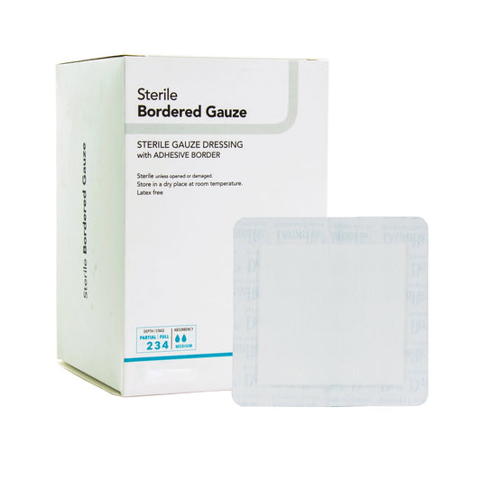 GAUZE, BORDERED DRSG STR 2X2" (50/BX)