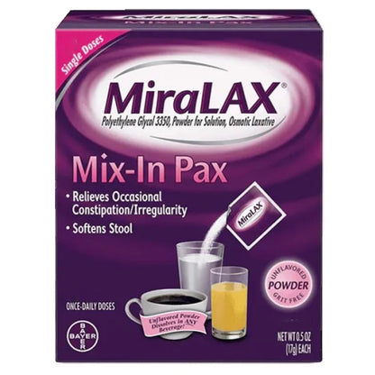 MIRALAX SACHET, PWD 17GM (24/BX) 9SCHRN