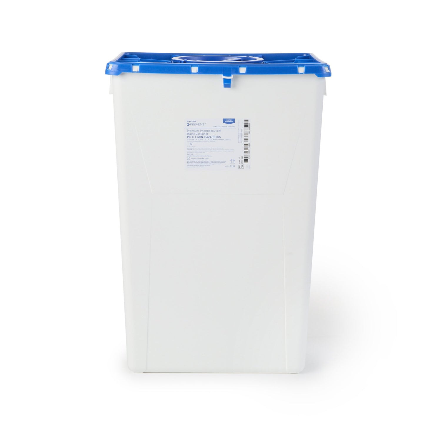 CONTAINER, SHARPS PHARMA WHT/BLU 18GL (7/CS)