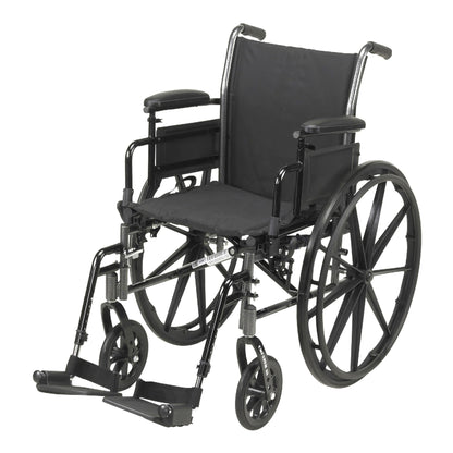 WHEELCHAIR, LIGHTWEIGHT CRUISER III 18" 300LB CAP