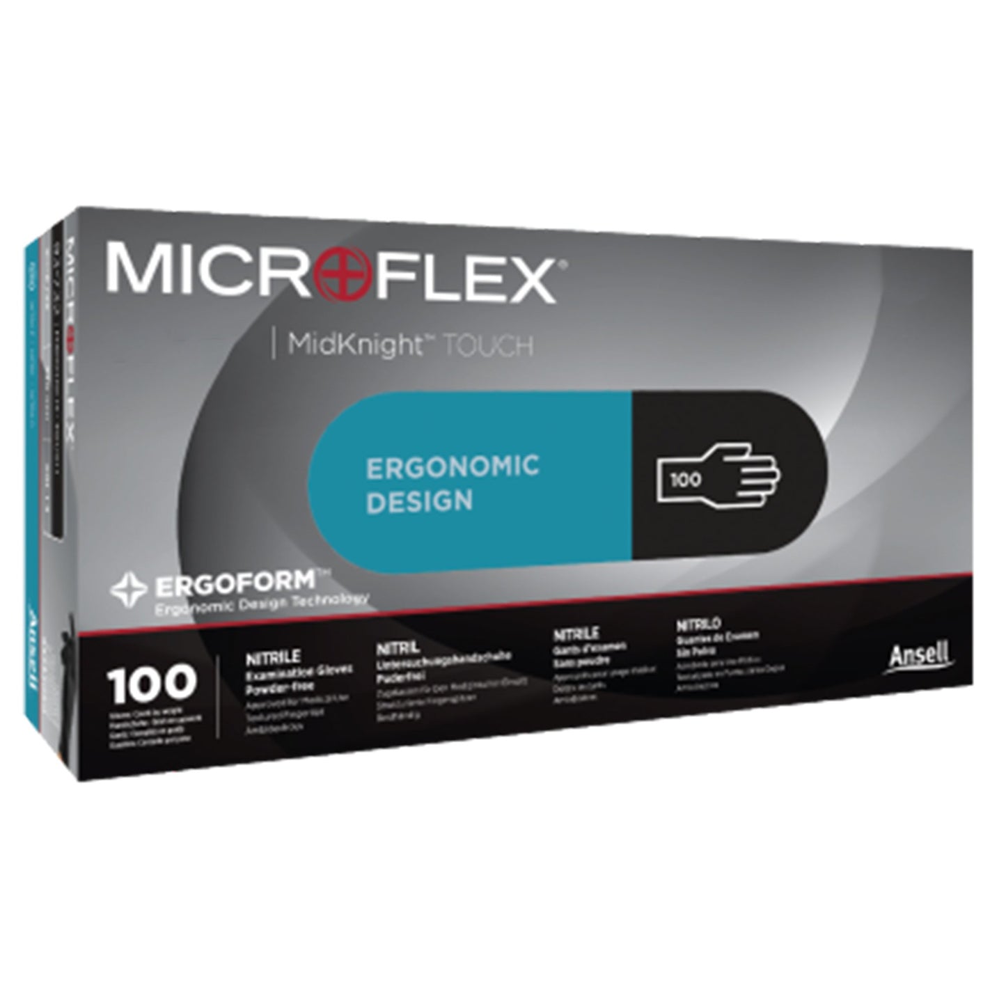 GLOVE, EXAM NTRL MED N/S BLK (100/BX 10BX/CS)