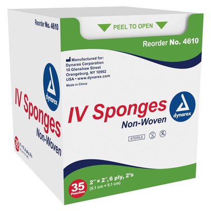 SPONGE, DRN 6PLY STR 2X2 2'S (35/BX 20BX/CS)