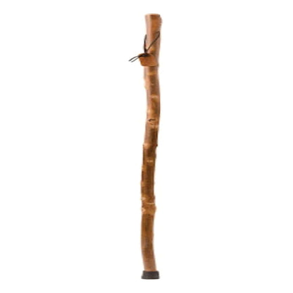 STICK, HIKING WOOD BRAZOS 55 AMERICAN HARDWOOD W/COMPASS 55"