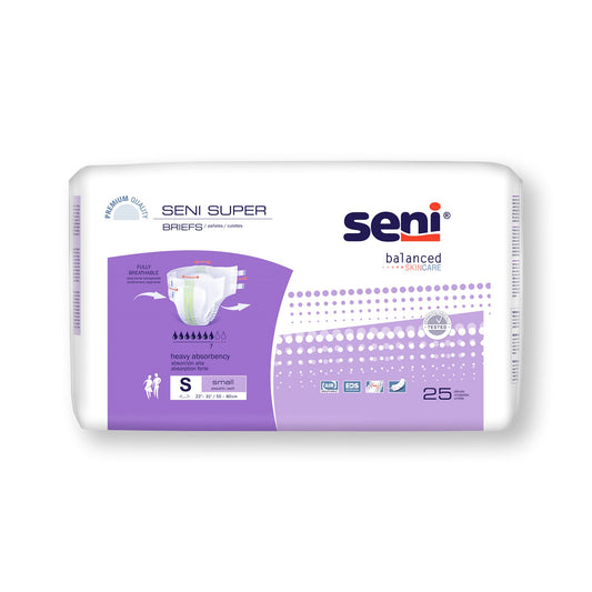 BRIEF, INCONT SENI SUPER SM 22"-31" (25/PK 3PK/CS)