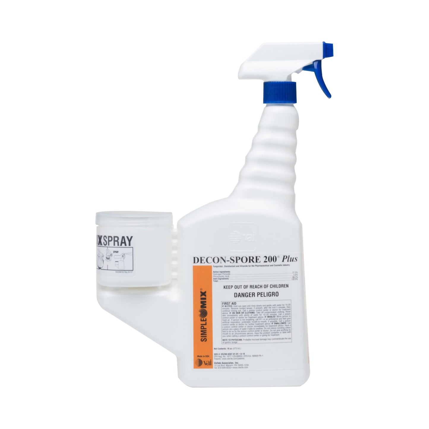 DISINFECTANT, DECON-SPORE 200+SIMPLEMIX STR 16OZ (12/CS)