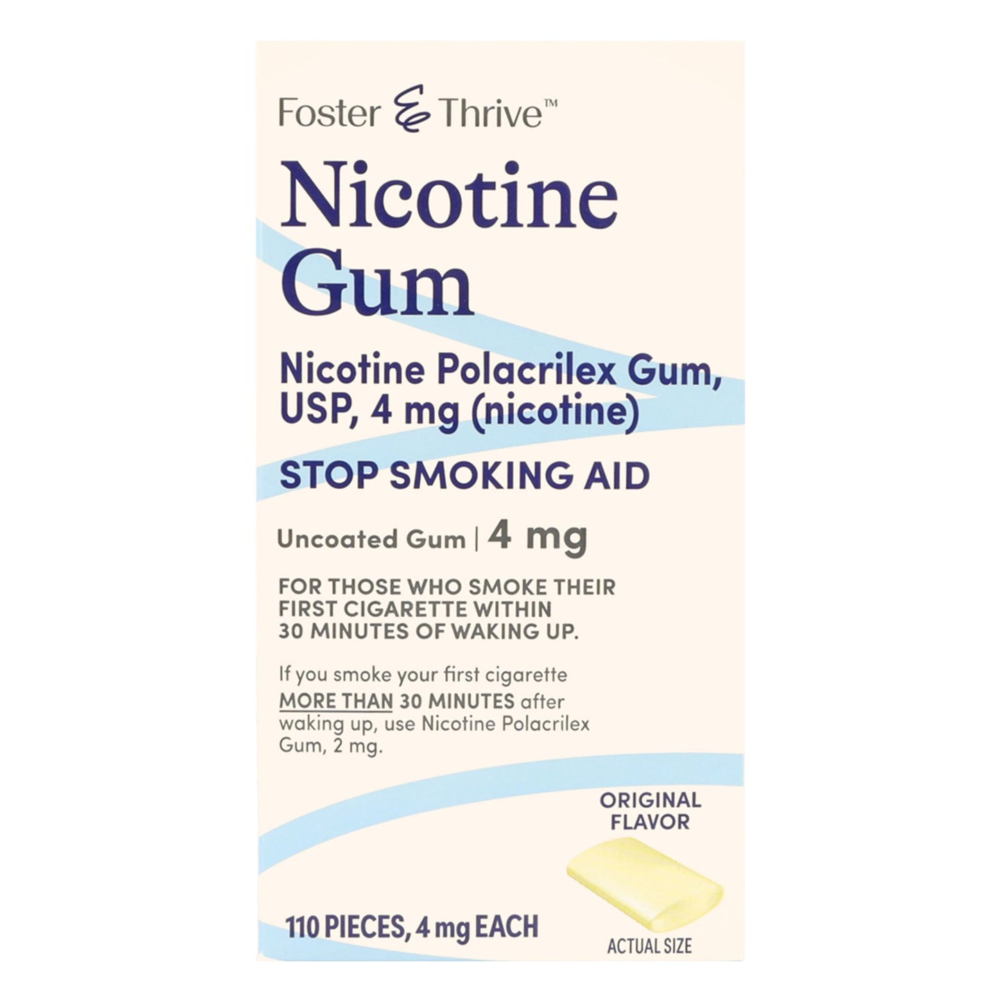 NICOTINE, GUM FT 4MG (110/PK)