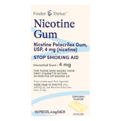 NICOTINE, GUM FT 4MG (110/PK)