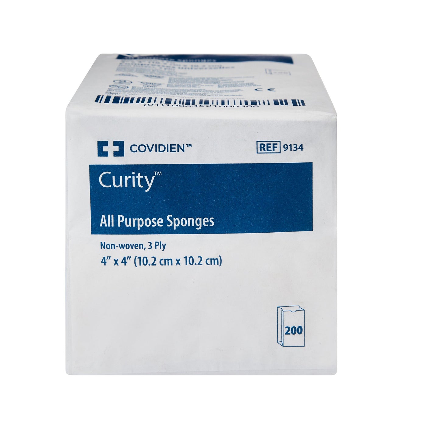 SPONGE, GAUZE CURITY 3PLY 4"X4" (200/BG 20BG/CS)