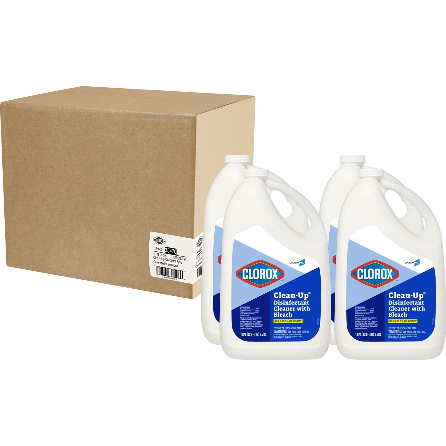 CLOROX CLEAN-UP W/BLEACH 1GL 4/CS