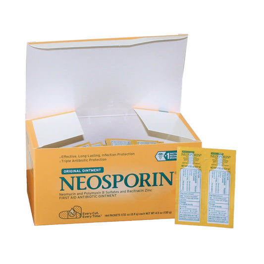 NEOSPORIN, OINT FOIL PK 0.9GRAM (144/BX 12BX/CS)