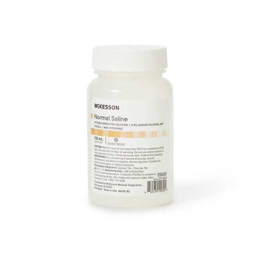 SALINE, IRR SOL STR 100ML (48/CS)