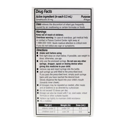 INF SIMETHICONE, DRP 40MG/0.6ML 30ML