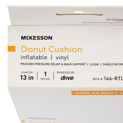 CUSHION, RING INFLTBL VINYL CLR 13"X3" 300LB CAP 6EA/CS