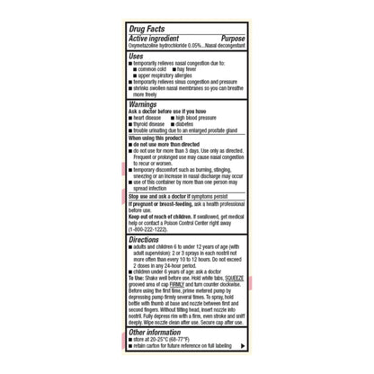 NASAL SPRAY, PUMP FT SM N/D 0.05%1OZ