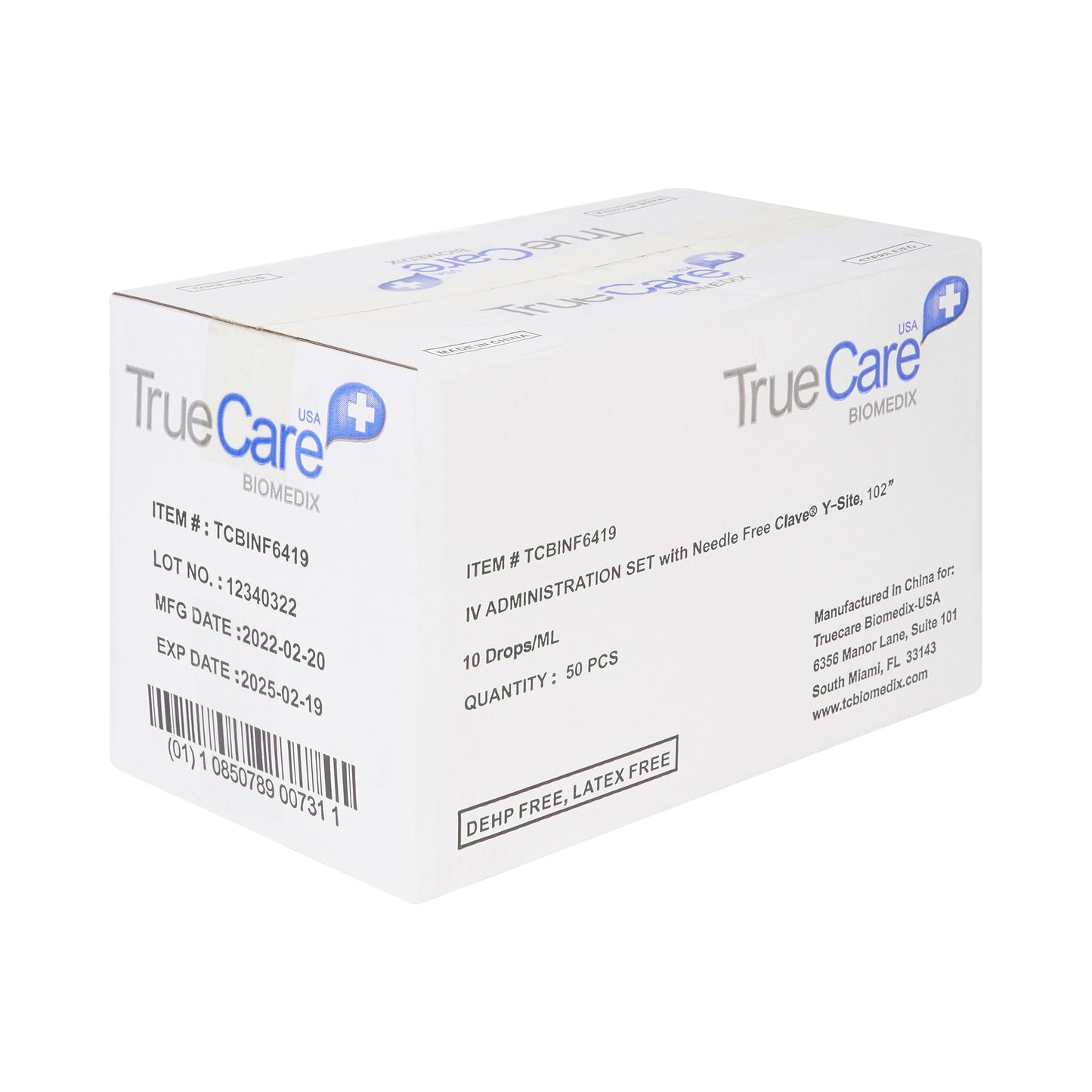 IV PUMP SET, 10DRP 1 NF PORT 102" (50/BX)