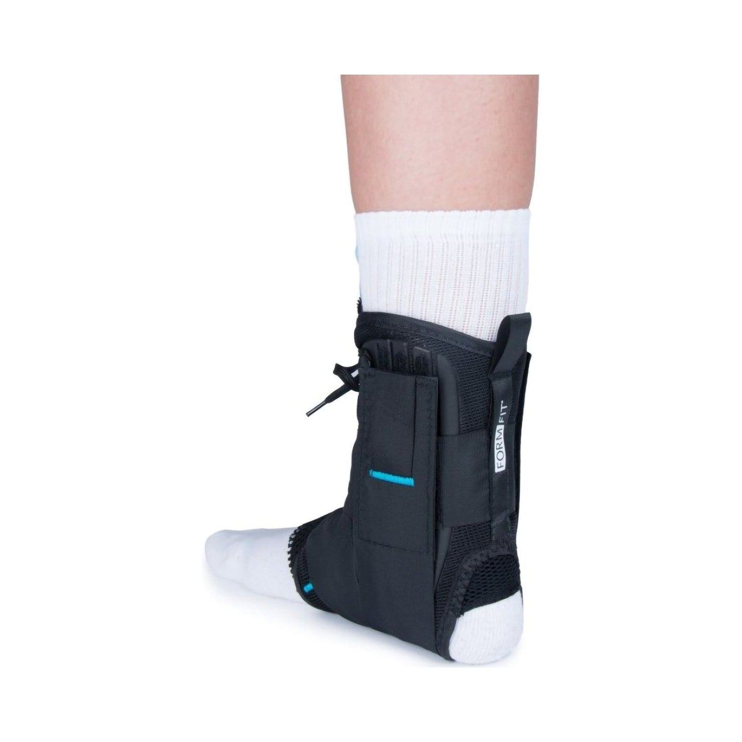 ANKLE BRACE, EXOFORM W/STRAP BLU MED