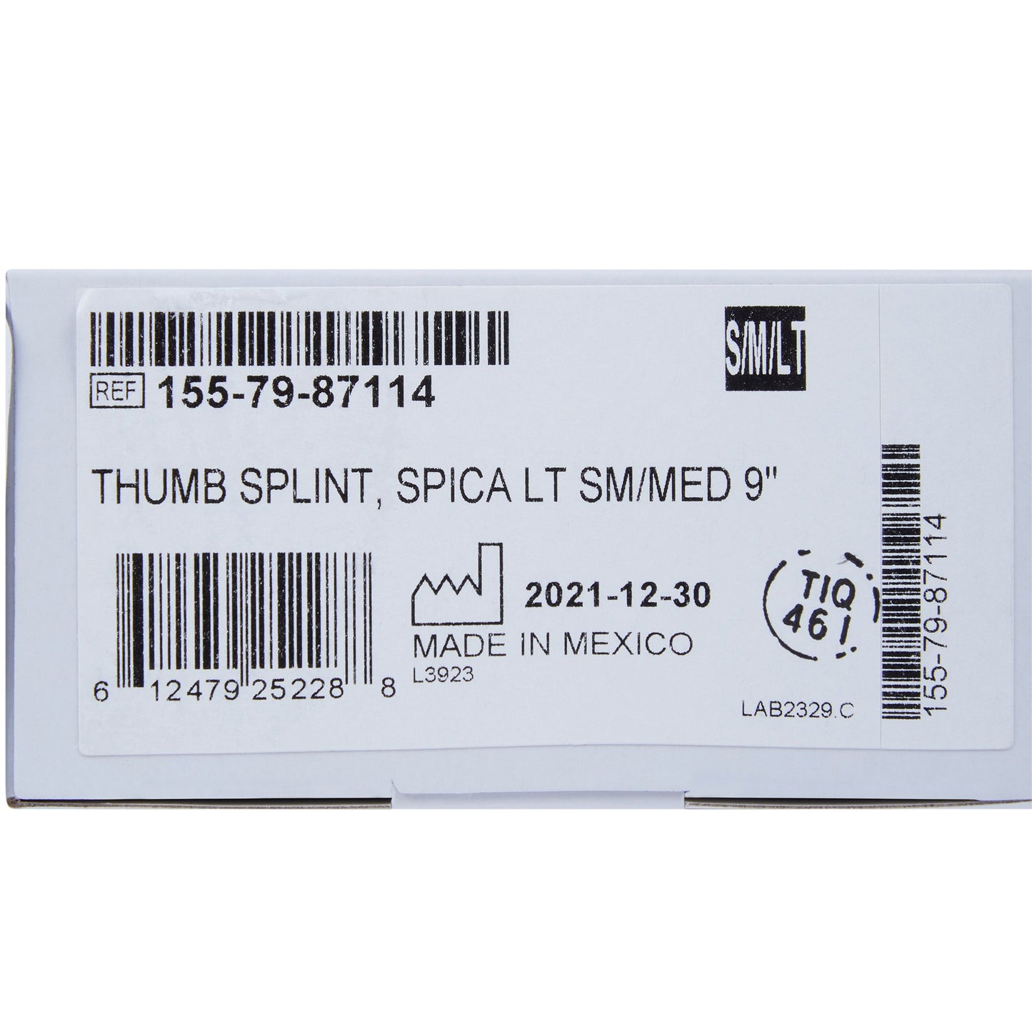 THUMB SPLINT, SPICA LT SM/MED 9"
