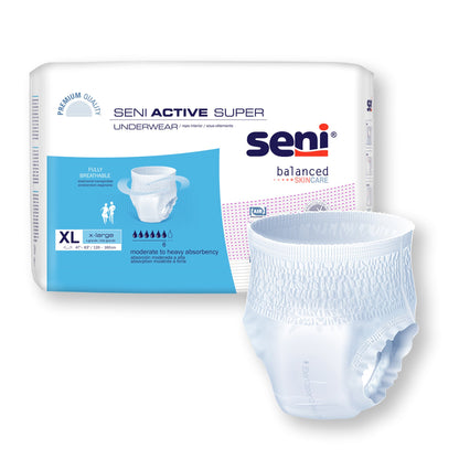 UNDERWEAR, INCONT ACTIVE SUPERXLG 47"-63" (14/PK 4PK/CS)