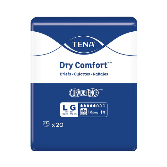 BRIEF, INCONT TENA DRY COMFORTLG (20/PK 4PK/CS)