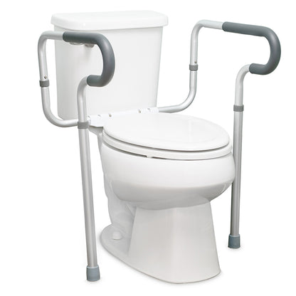 FRAME, TOILET SFTY W/WATERFALLARMREST 19-23.5" (4/CS)