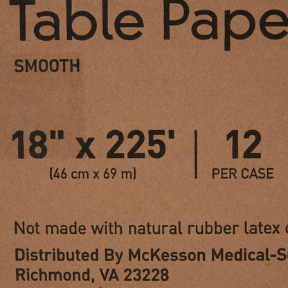 PAPER, TABLE SMTH ECON WHT 18"X225' (12RL/CS)