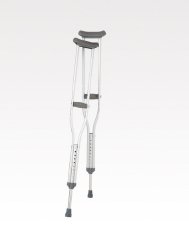 CRUTCHES, ALUM W/PUSH BUTTON ADLT