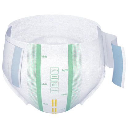 BRIEF, TENA SUPER STRCH MED/REG (28/BG 2BG/CS) SCAPER