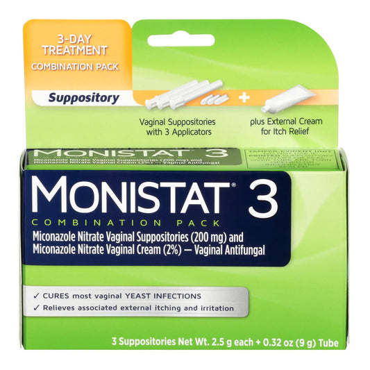 MONISTAT-3, CRM & OVULE ANTIFUNGAL (3/BX)