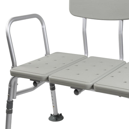 BENCH, TRANSFER W/BACK ALUM FRAME 400LBS (2/CS)
