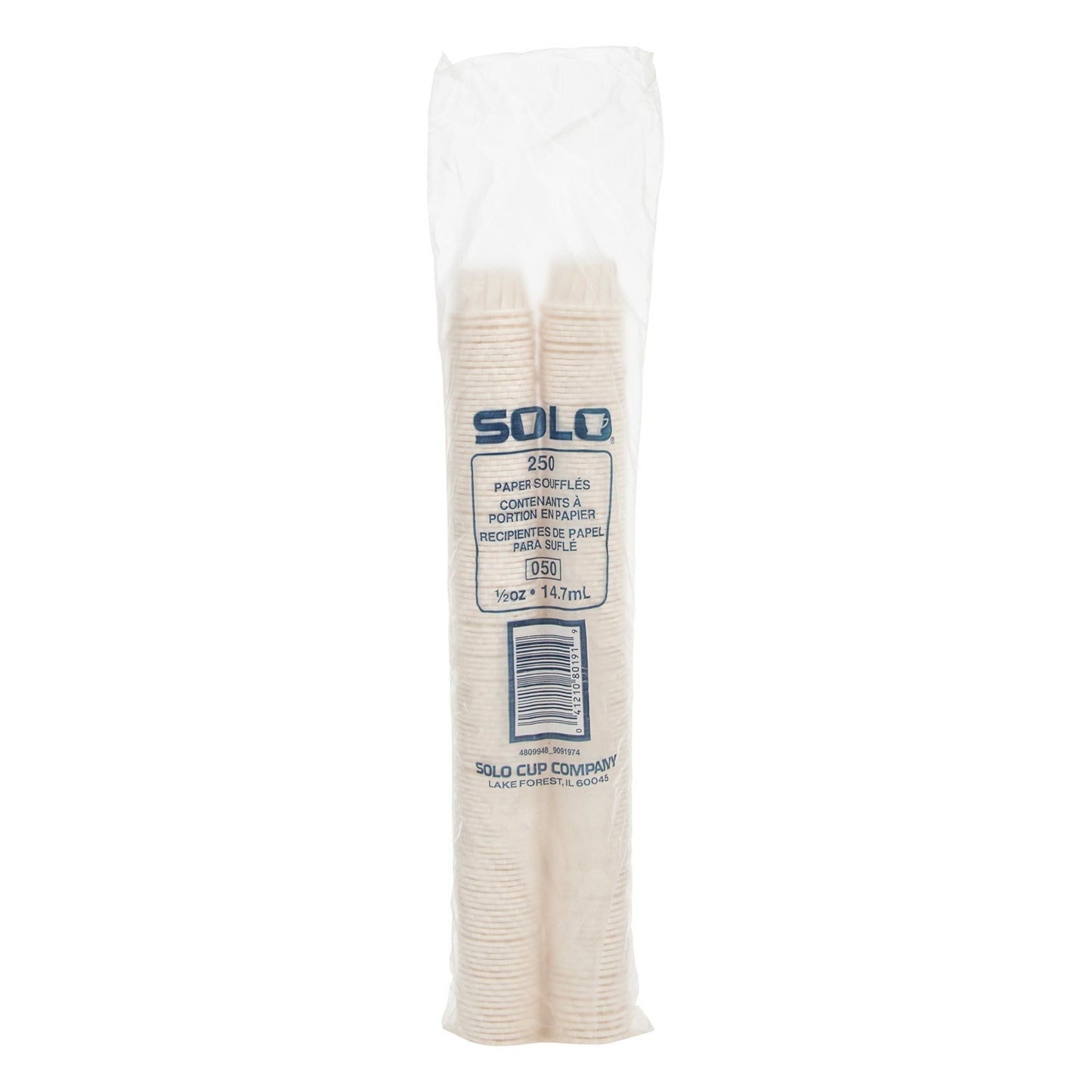 CUP, SOUFFLE PAPER 1/2OZ (250/PK 20PK/CS) SOLO
